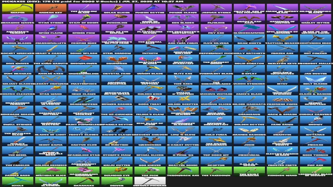 Diverse Fortnite Collection with 121 Unique Skins on PC 🎭🖥