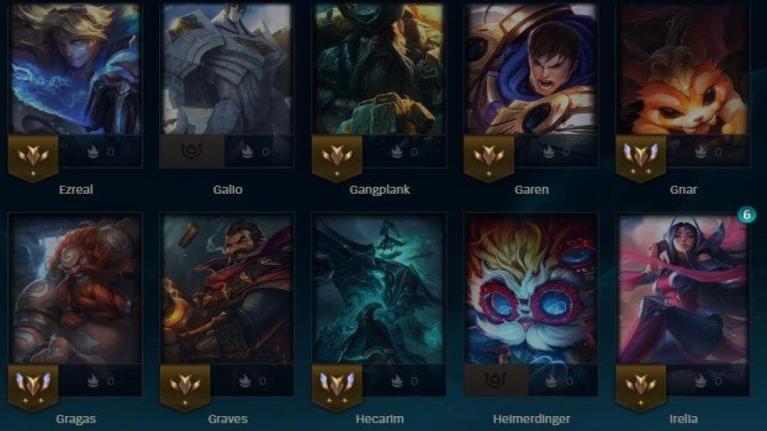 Unranked EU West Account with 61 Champions and 21 Skins