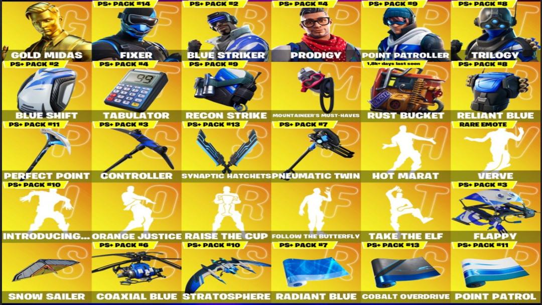 Diverse Fortnite Collection with 62 Unique Skins 🎭🖥