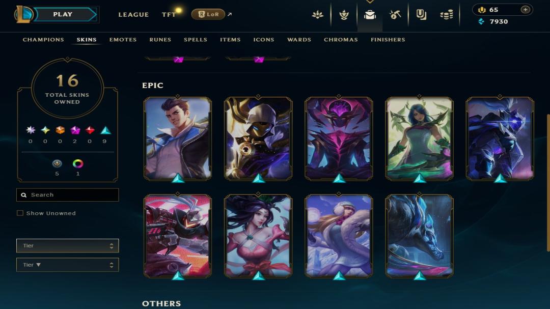 Diamond Account with 32 Champions and 4 Skins on EU West