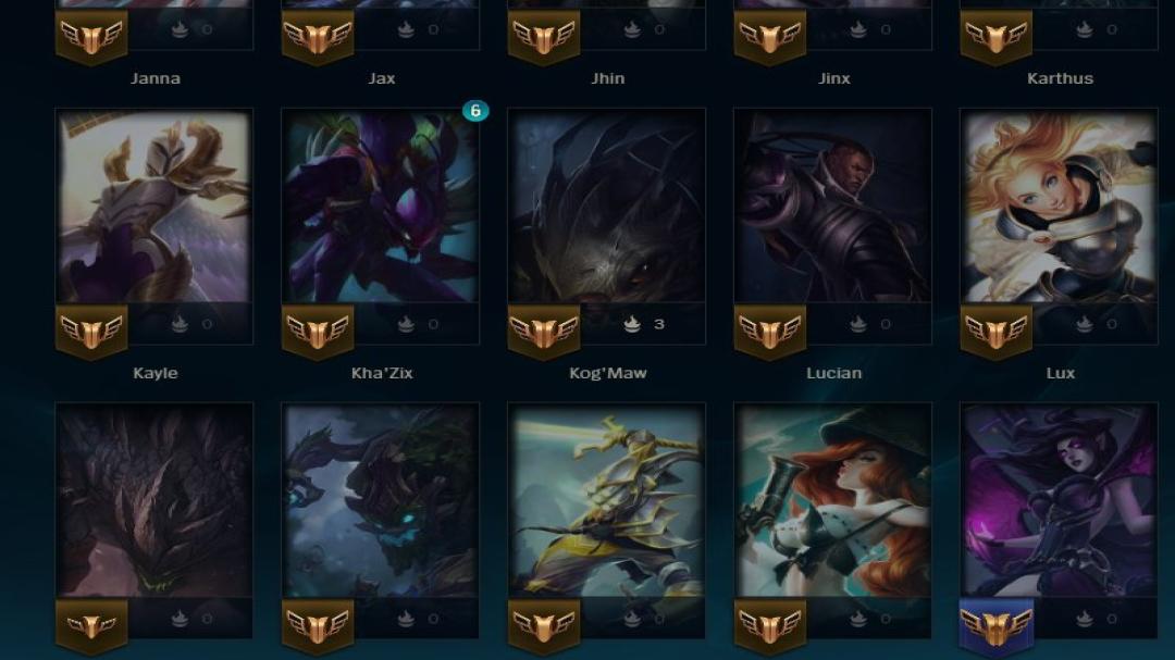 Level 86 Account with 56 Champions and 17 Skins on EU West