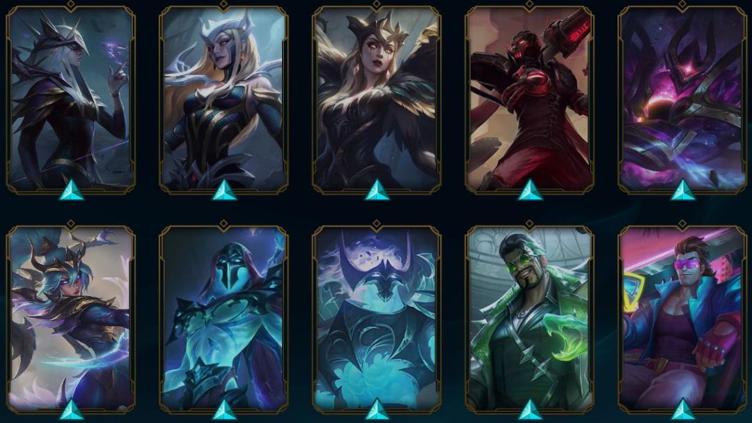 Unranked Account with 164 Champions and 117 Skins on EU Nordic &amp; East