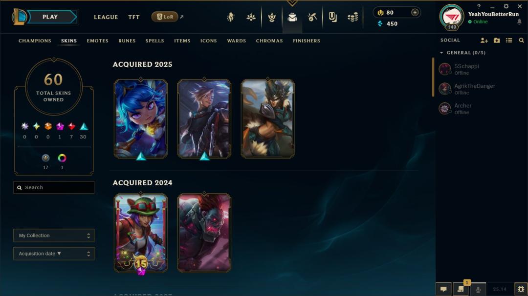 EU West Account - Level 140, 137 Champions, 60 Skins, Unranked