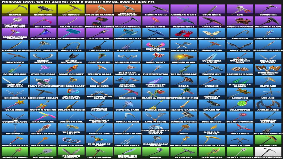 Diverse Collection of 114 Skins on PC Battle Royale 🎭🖥
