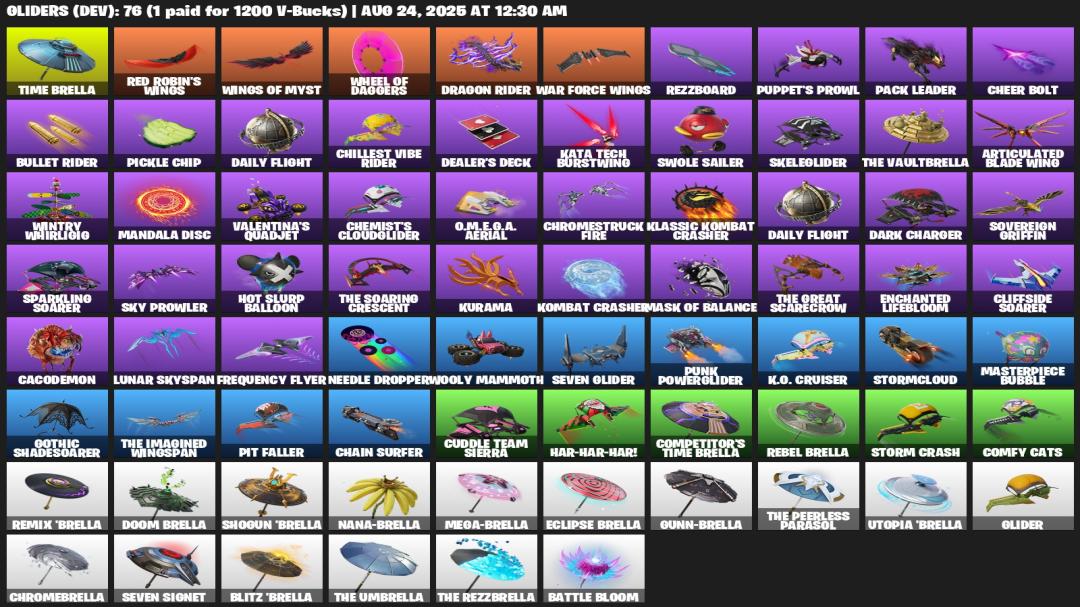 Diverse Fortnite Collection with 105 Unique Skins on PC 🎭🖥