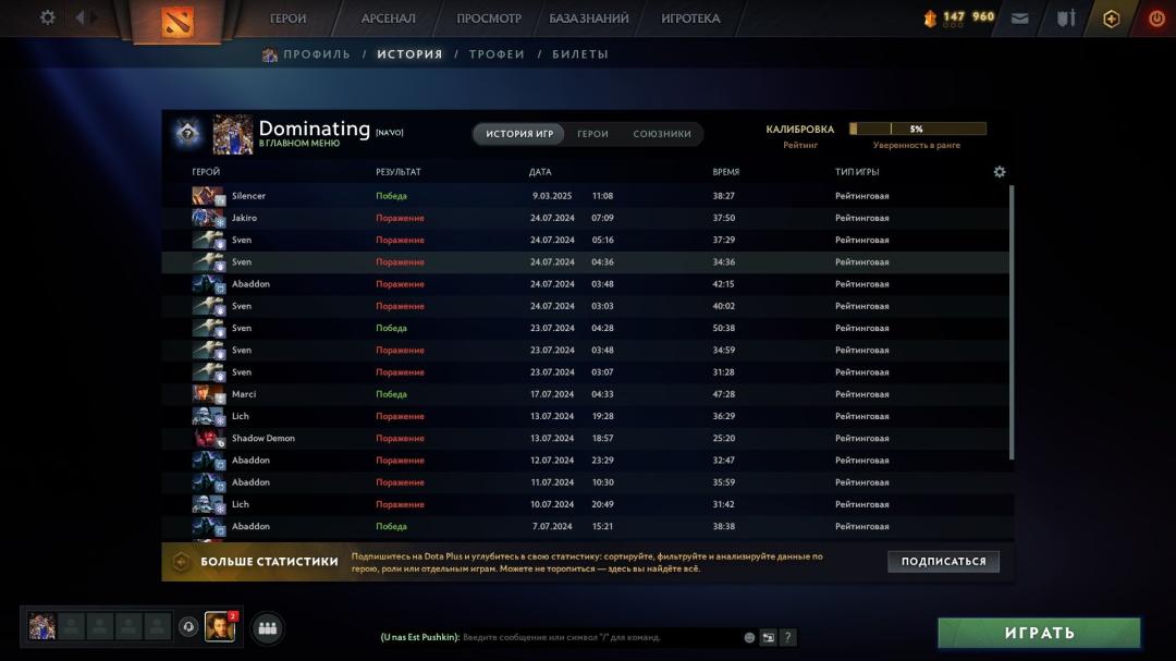 High-Ranked Dota 2 Account with 5600 Hours and 5000 MMR