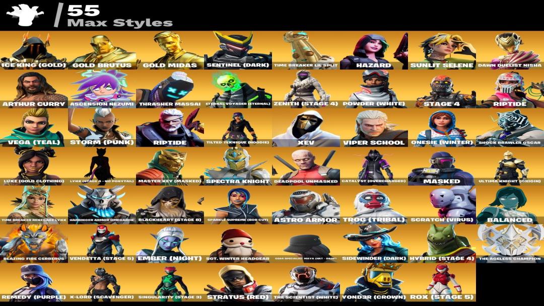 Diverse Collection of 132 Unique Skins for PC Battle Royale 🎭🖥