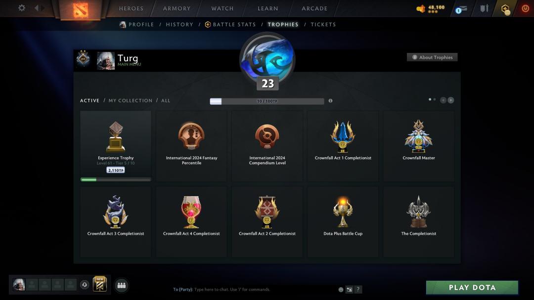 Ranked Dota 2 Account with 200 Hours and 2221 MMR