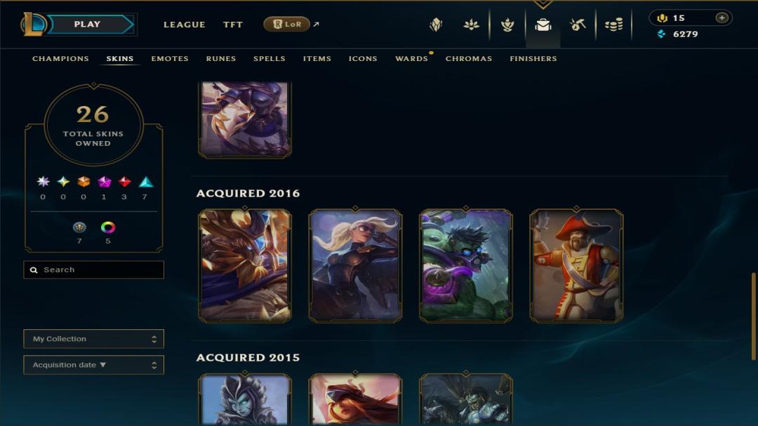 Emerald Account with 103 Champions and 30 Skins on EU West