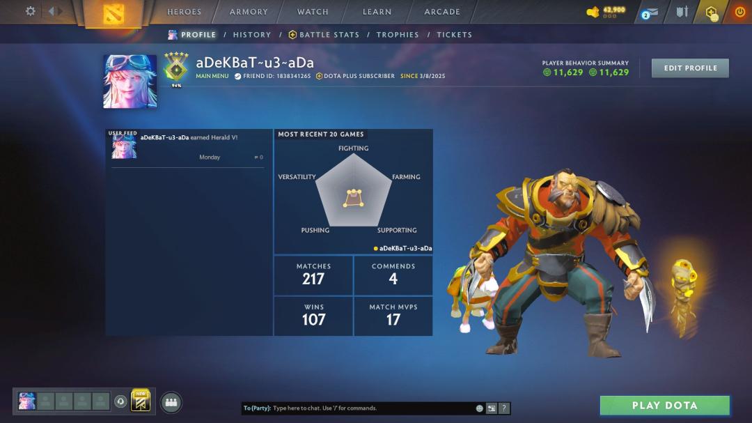 🏅 MMR 750 | 🕒 150h | 🛡 Integrity 10000