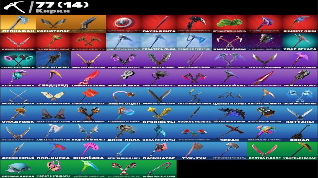 Diverse Fortnite Collection with 81 Unique Skins 🎭🖥