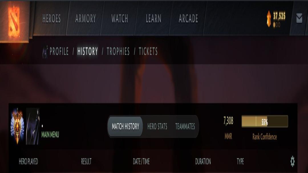 High-Ranked Dota 2 Account with 7300 MMR and 2000 Hours Played