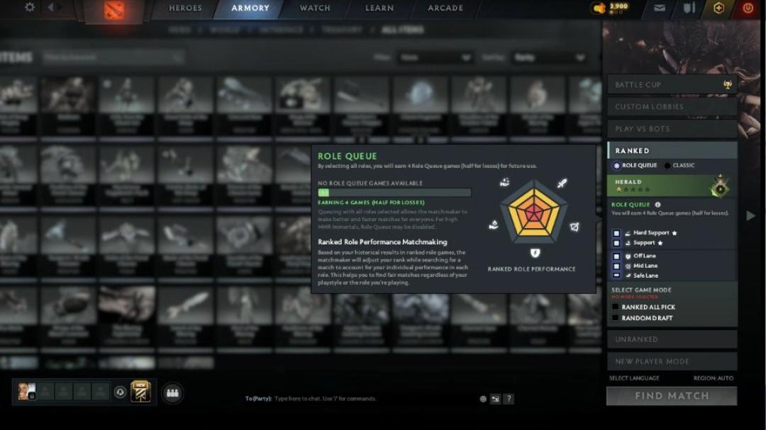 🎮 Dota 2 Account with 1645 Hours | 7993 Behavior Score | 1 MMR ⭐️