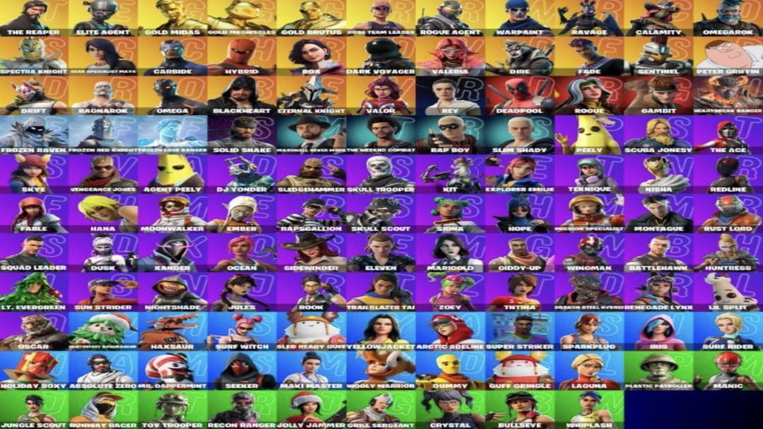 Diverse Fortnite Collection with 119 Unique Skins 🎭🖥