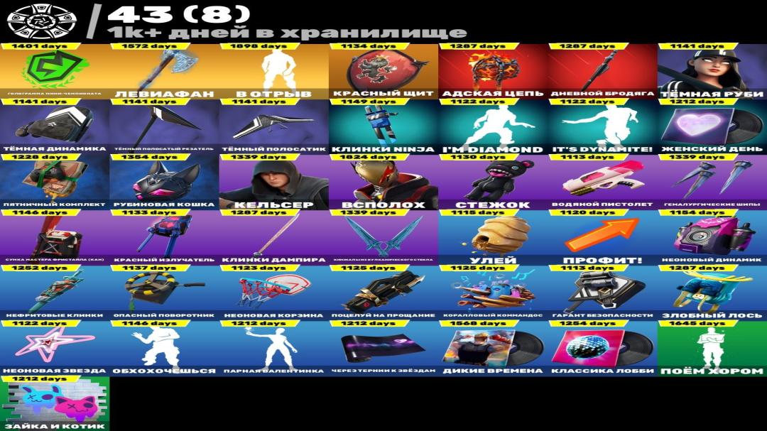 Diverse Fortnite Collection with 152 Unique Skins 🖥🎭