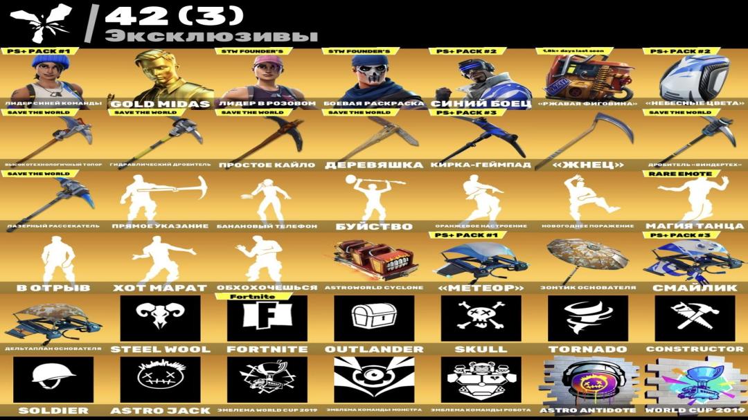 Diverse Fortnite Collection with 193 Unique Skins 🖥🎭