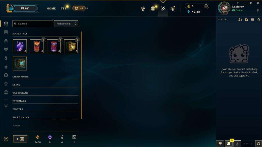 Level 30 EU West Account with 1 Champion, Unranked Status