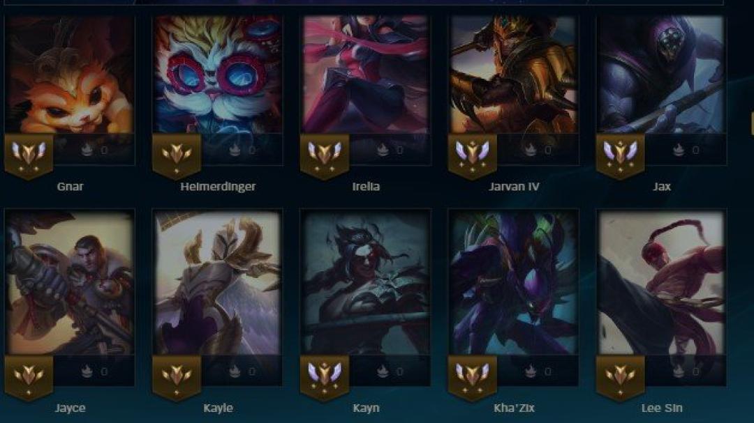 Level 30 Account with 65 Champions and 9 Skins on EU Nordic &amp; East