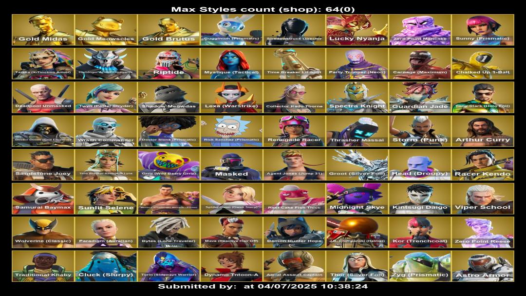 Exclusive PC Battle Royale Collection with 202 Unique Skins