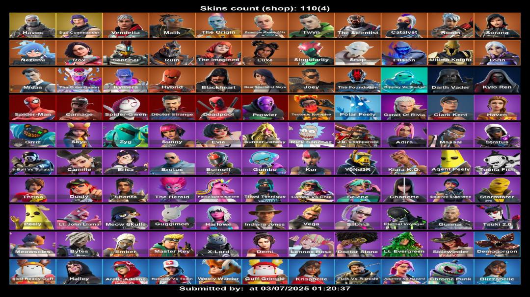 Diverse Collection of 110 Skins for PC Battle Royale 🎭🖥