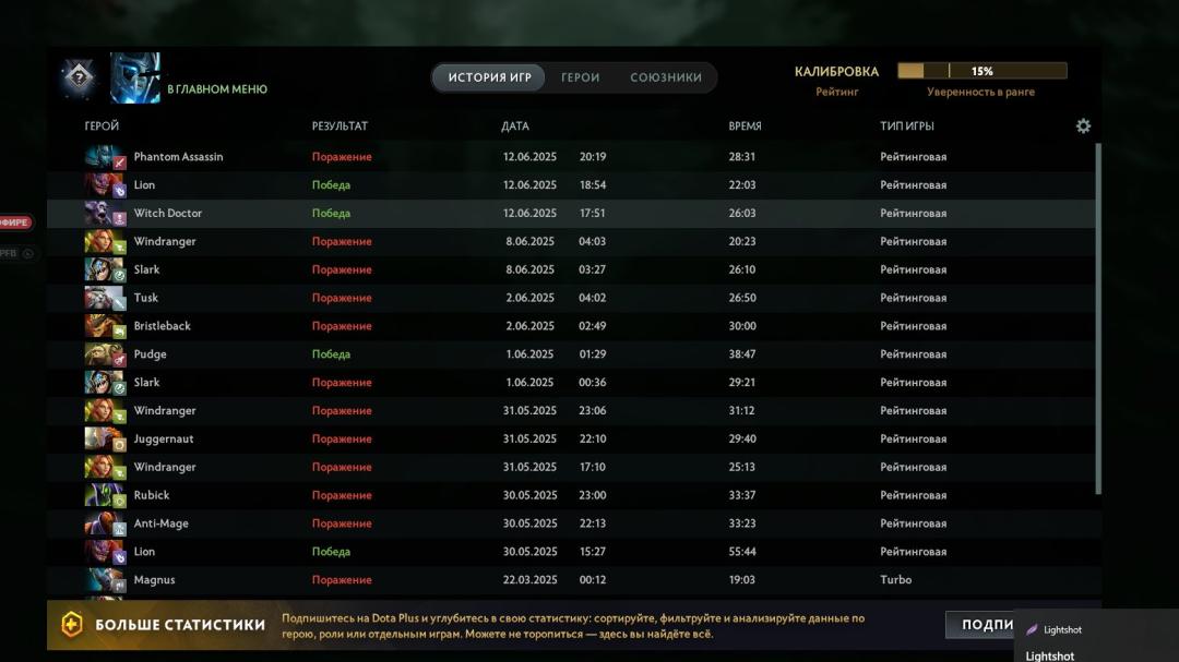 High-Ranked Dota 2 Account with 8700 MMR and 250 Hours Logged