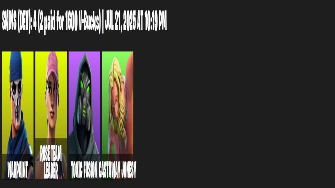 Diverse Fortnite Skins for PC Battle Royale Experience