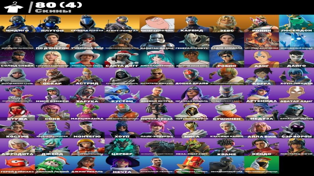 Diverse Fortnite Collection with 80 Unique Skins on PC 🎭🖥