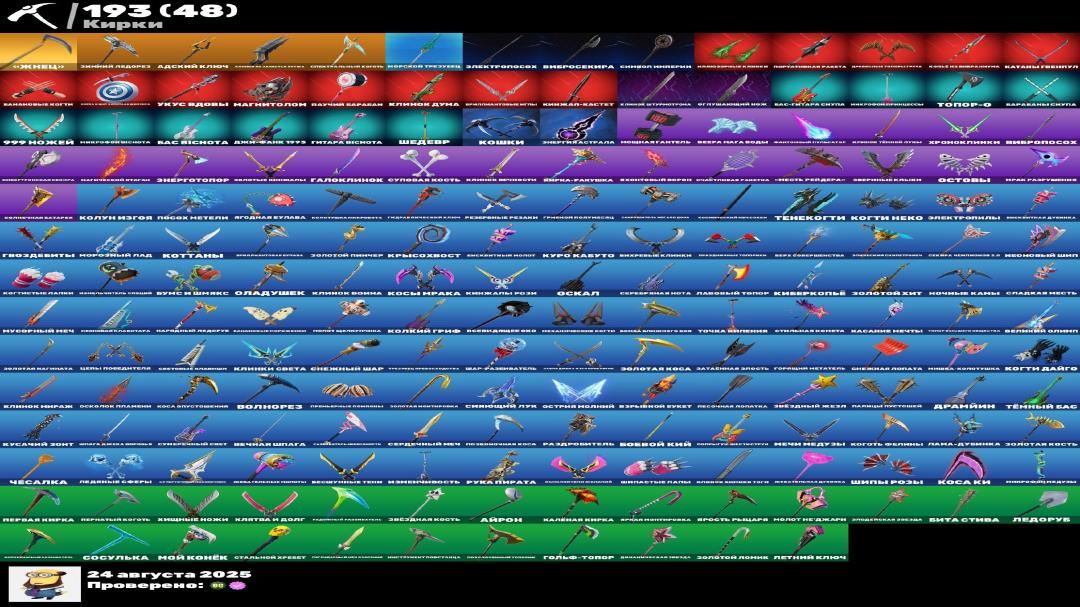 Epic Fortnite Collection with 172 Unique Skins 🖥🎭