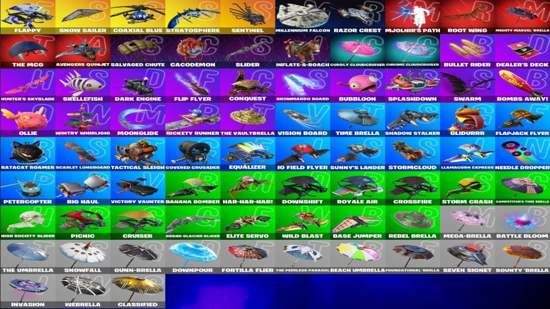 Diverse Fortnite Collection with 62 Unique Skins 🎭🖥