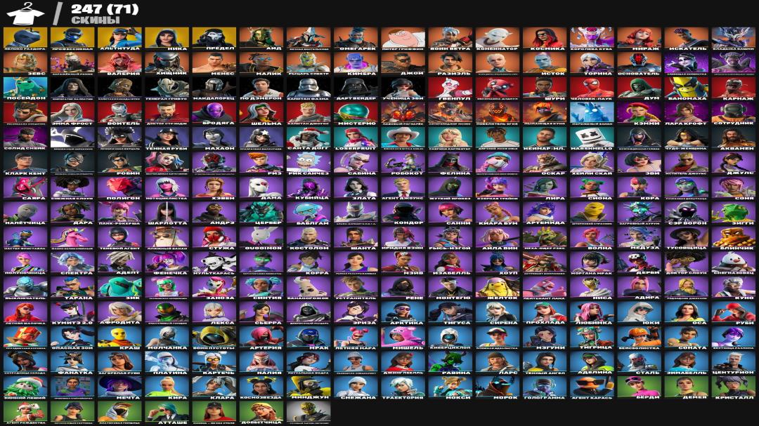 Extensive Collection of 249 Unique Skins for PC Battle Royale