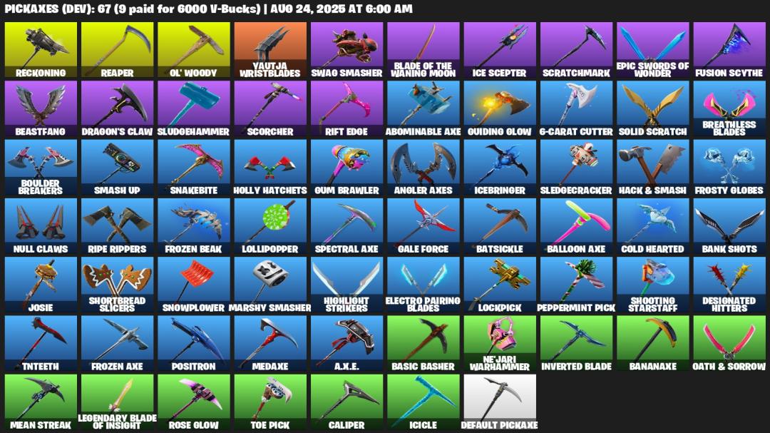 Diverse Fortnite Collection with 89 Unique Skins 🎭🖥