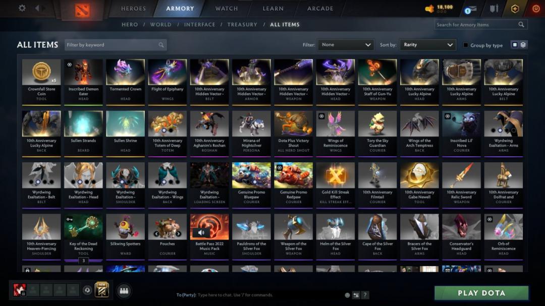 High-Ranked Dota 2 Account with 6300 MMR and 4300 Hours Played