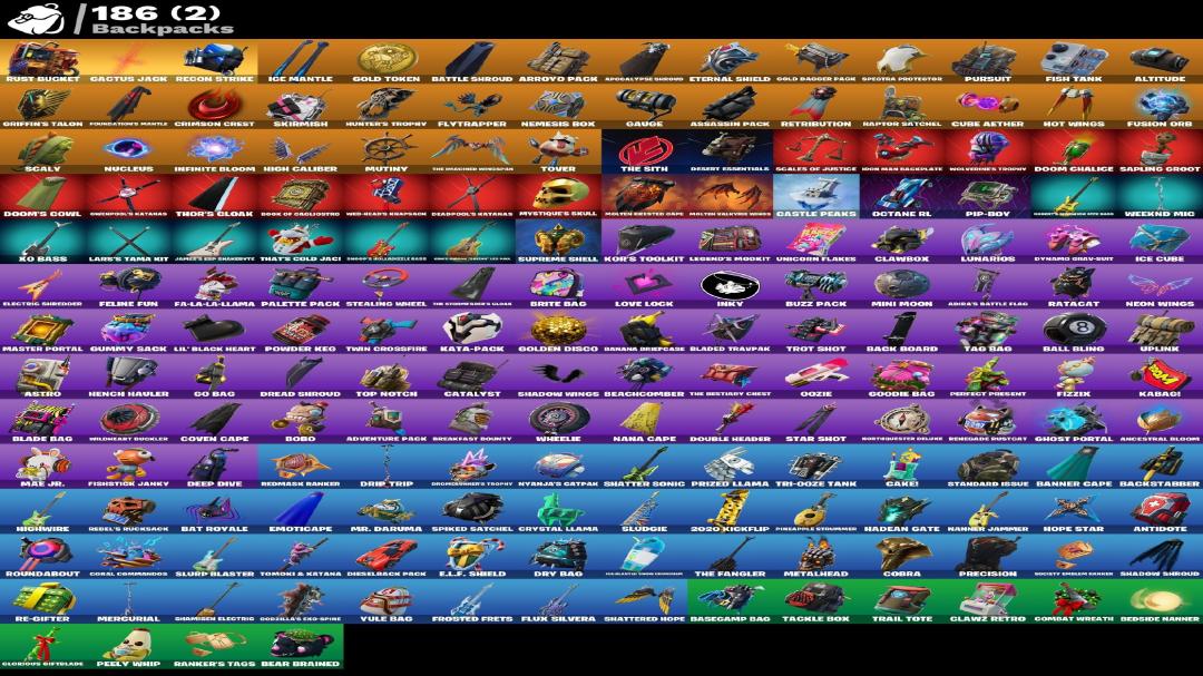 Diverse Fortnite Collection with 177 Unique Skins 🎭🖥