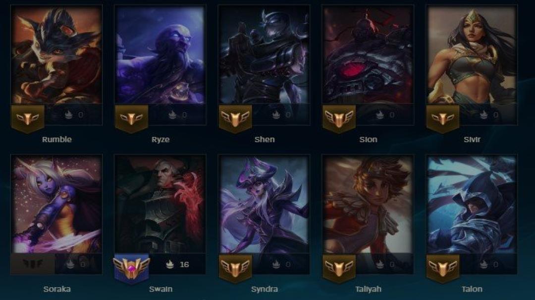 Diverse Champion Collection on EU West Server, Level 129