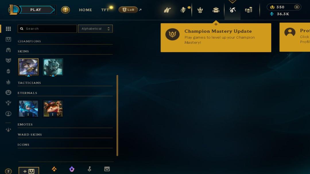 Unranked EU West Account with 1 Champion and 2 Skins