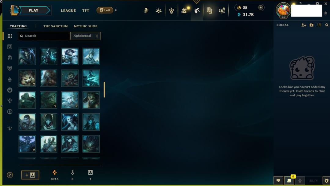 Unranked Level 30 Account with Champion on EU West