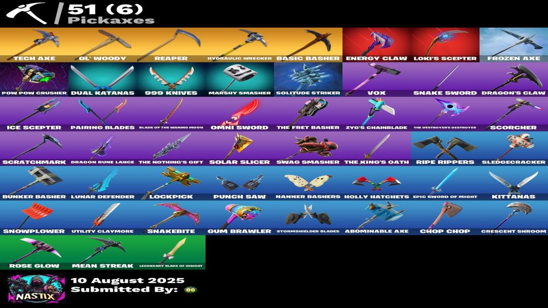 Diverse Fortnite Collection with 50 Unique Skins 🎭🖥