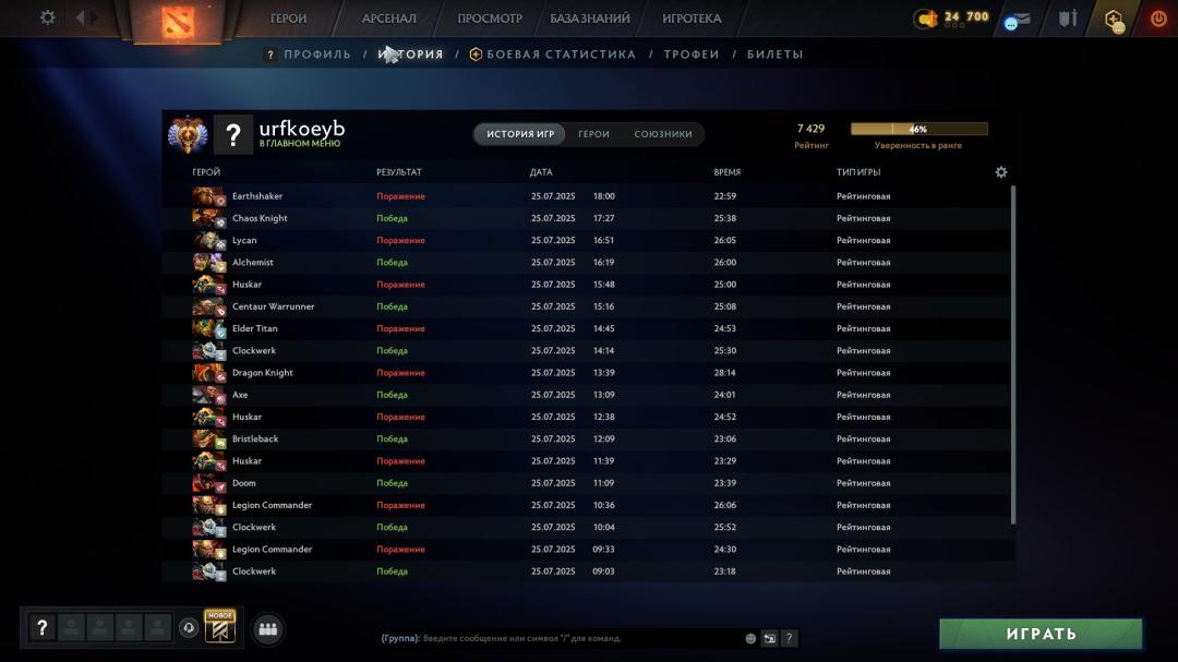High-Ranked Dota 2 Account with Impressive Stats