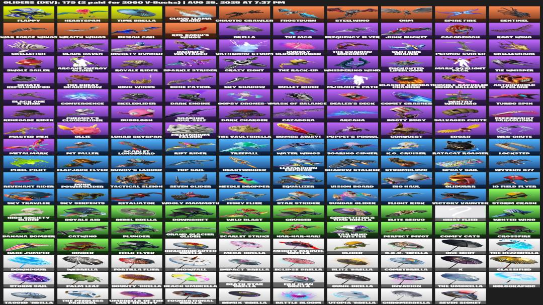 High-Quality Fortnite Experience with 173 Unique Skins!