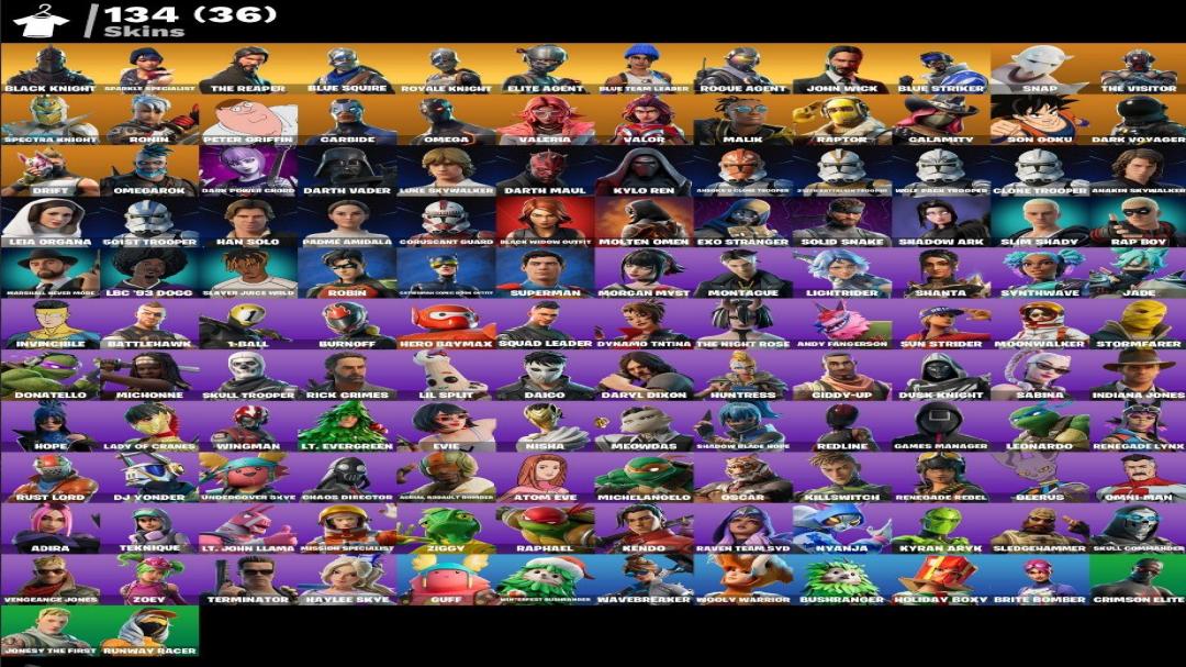 Battle Royale Collection with 134 Unique Skins on PC