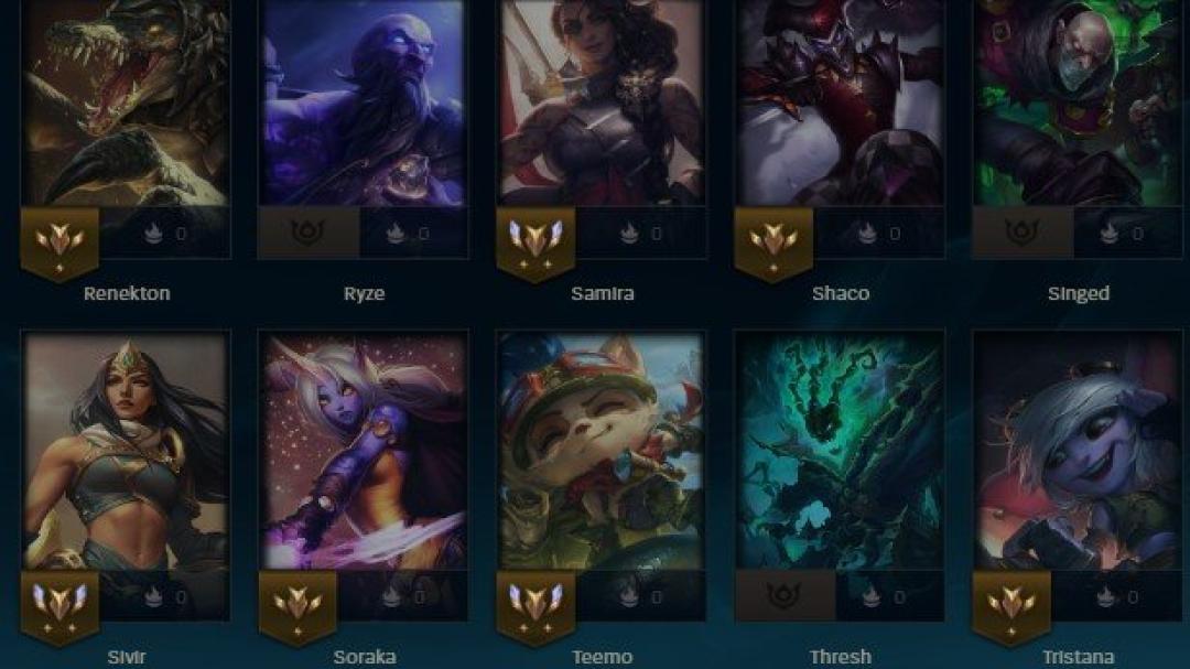 Level 63 EU West Account with 36 Champions and 12 Skins