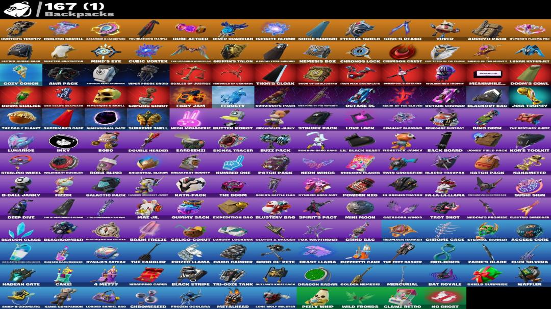 Battle Royale Collection with 134 Unique Skins 🎭🖥