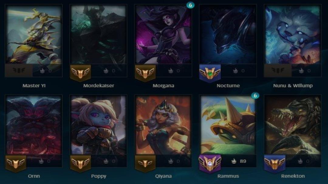 Diverse Champion Collection on EU West Server, Level 129