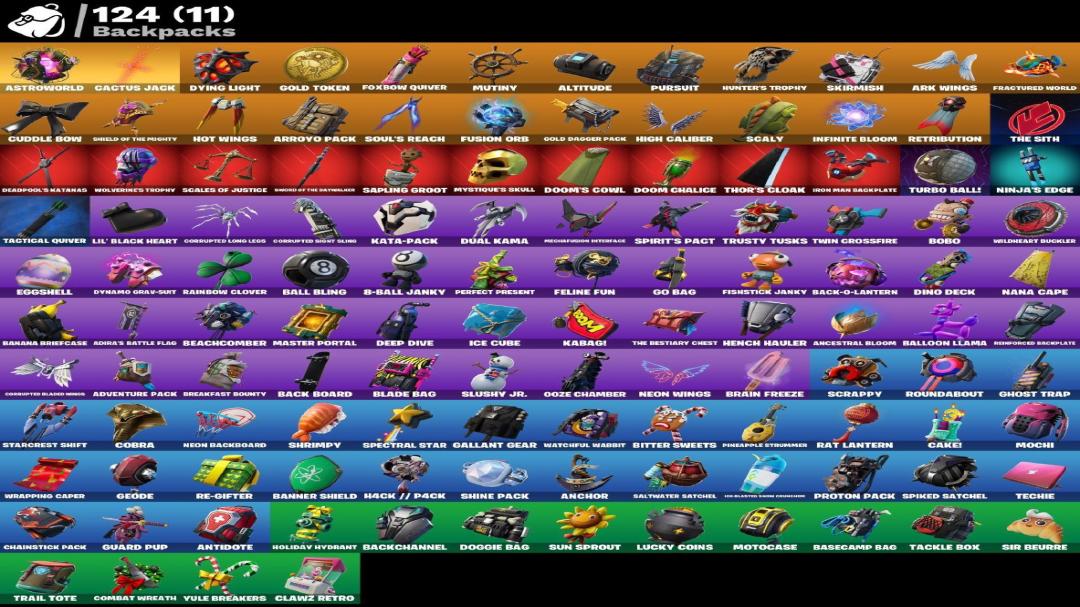 Diverse Fortnite Collection with 125 Unique Skins 🎭🖥