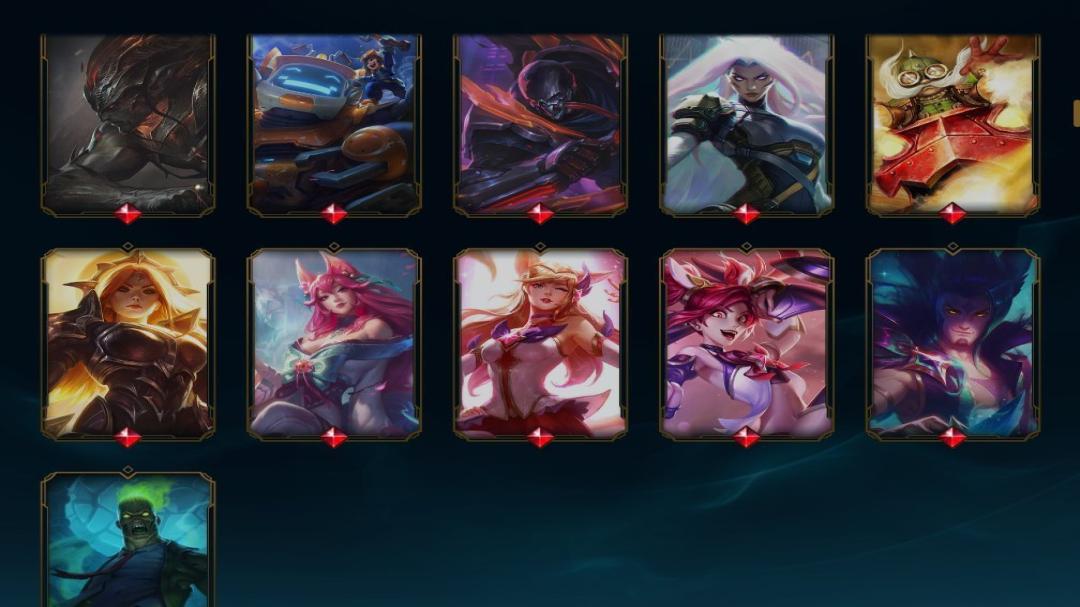 Platinum Account with 168 Champions and 300 Skins on EU West