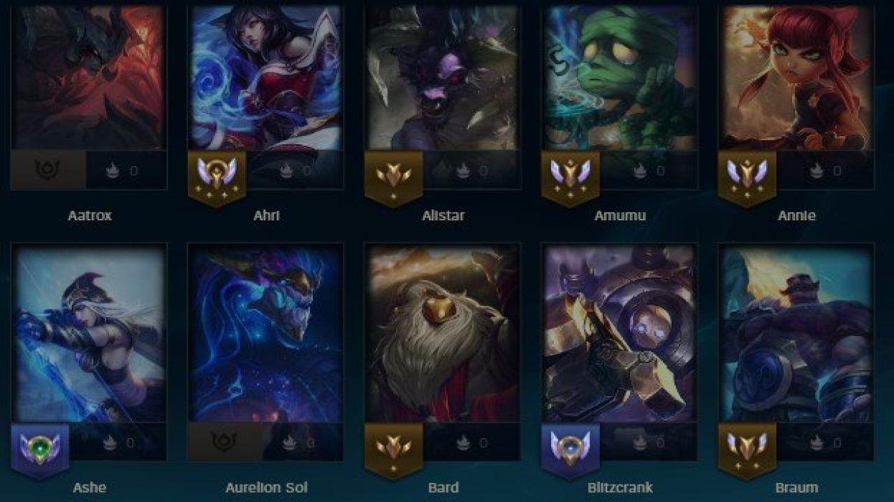 Level 30 Account with 65 Champions and 9 Skins on EU Nordic &amp; East