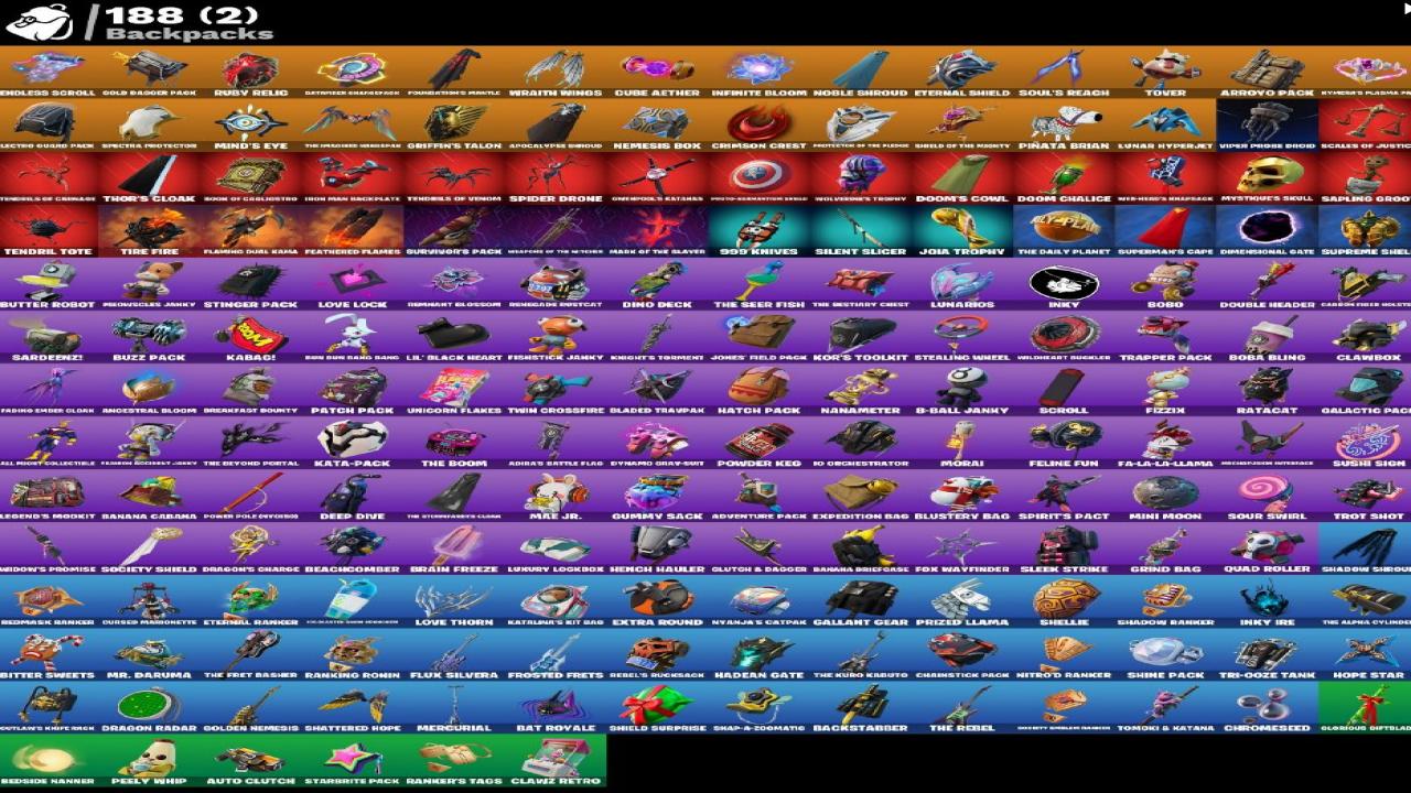 Unique Fortnite Collection with 167 Skins on PC 🎭🖥