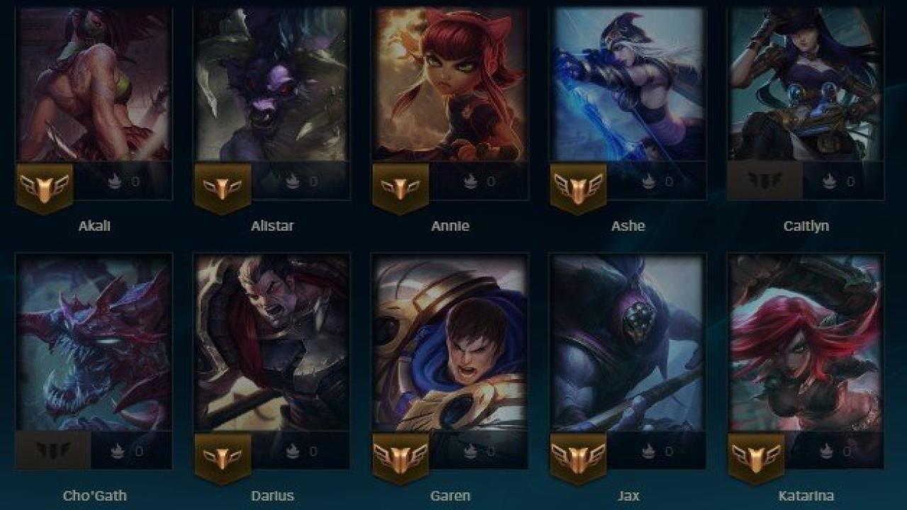 Unranked Account with 32 Champions and 5 Skins on EU Nordic &amp; East