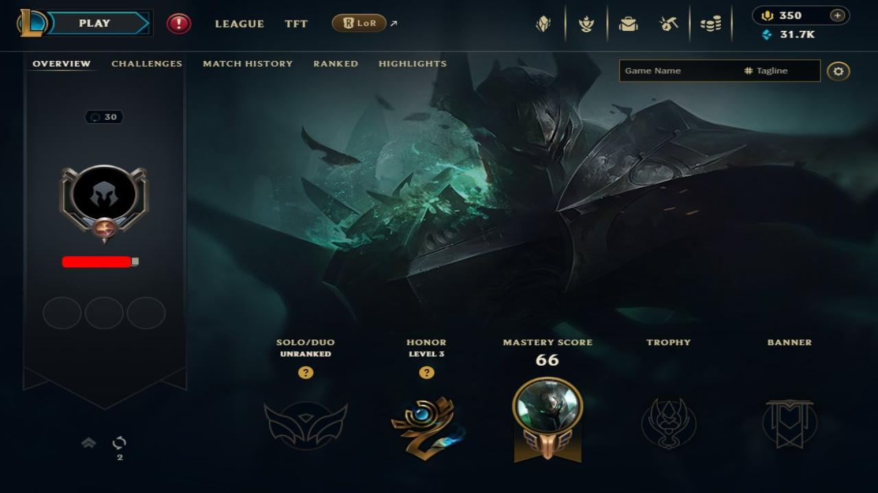 Epic EU West Level 30 Account with Skins and Champions