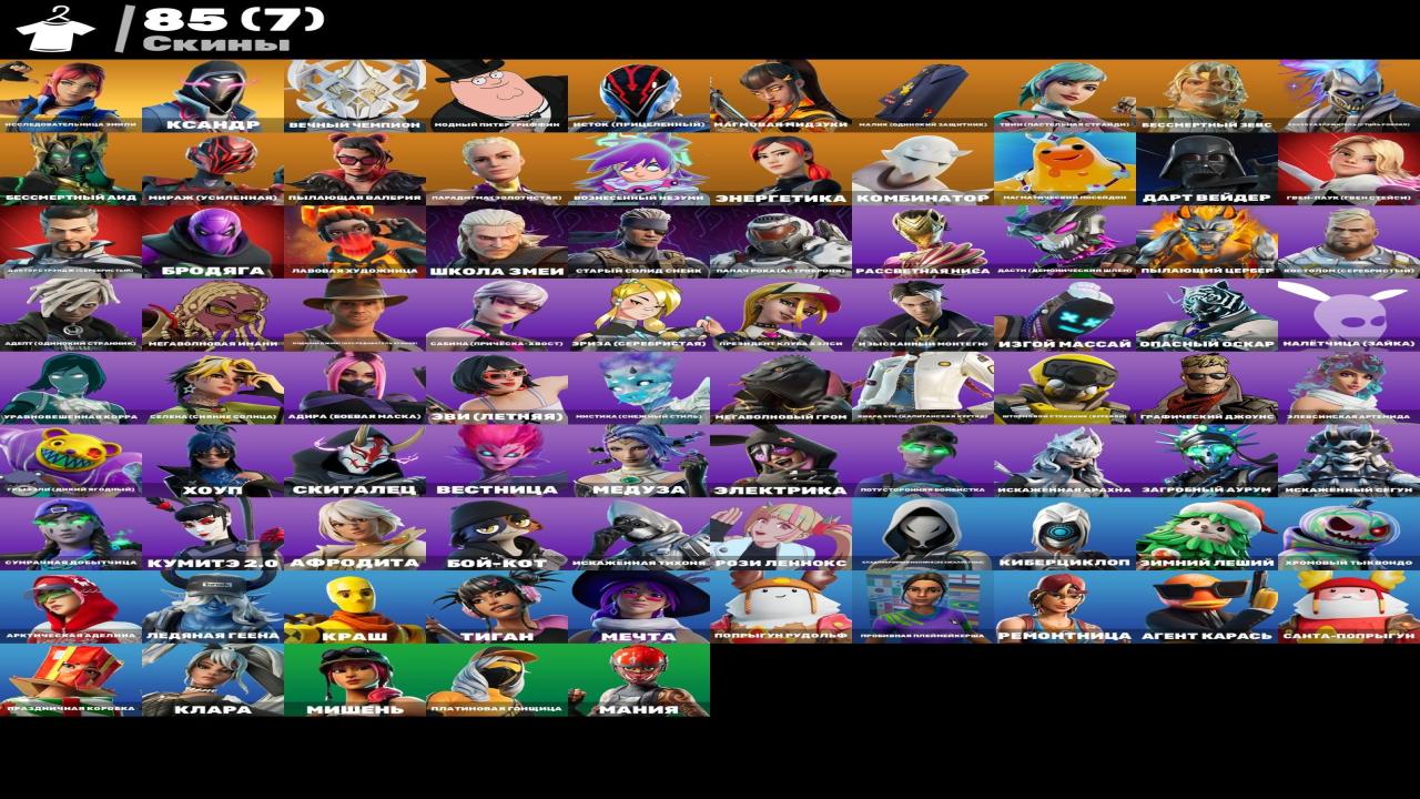 Diverse Fortnite Collection with 85 Unique Skins for PC 🎭🖥